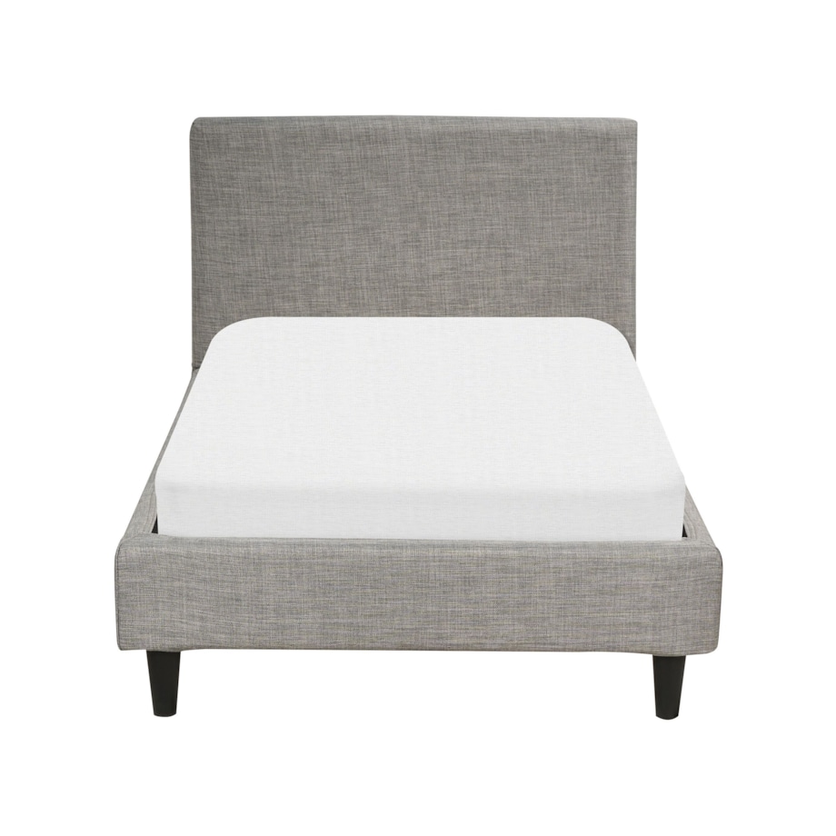 Wymienne obicie do łóżka 90 x 200 cm jasnoszare FITOU