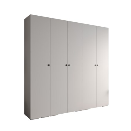 Szafa ubraniowa Garderoba INOVA 2 2,5SZ Biały+Czarny