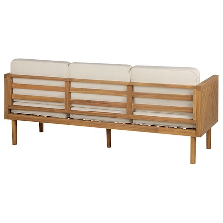 Sofa ogrodowa dla 3 osób BARATTI Drewno akacjowe Brązowy