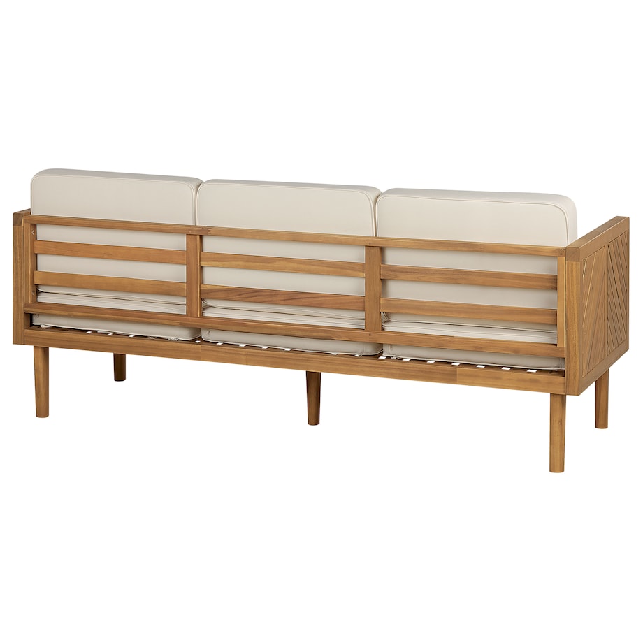 Sofa ogrodowa dla 3 osób BARATTI Drewno akacjowe Brązowy
