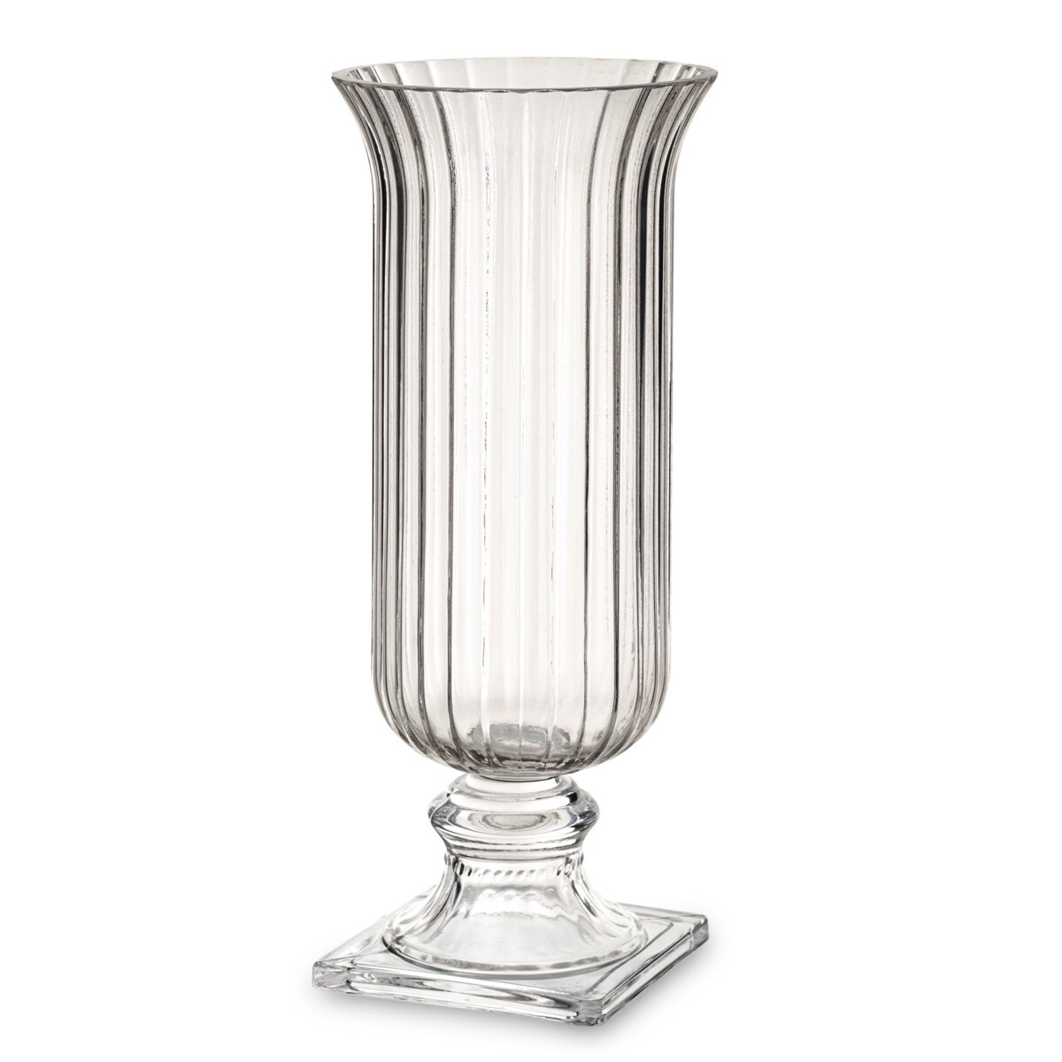 Wazon 37x15,5x15,5 cm TAZZA-5 na nóżce przezroczysty