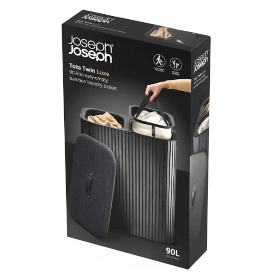 Kosz na pranie (czarny) Tota Lux Joseph Joseph