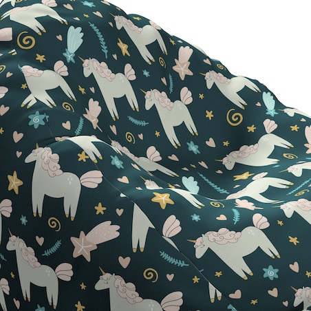 Worek do siedzenia Bowli, niebieski, Ø50 x 85 cm, Magic Collection