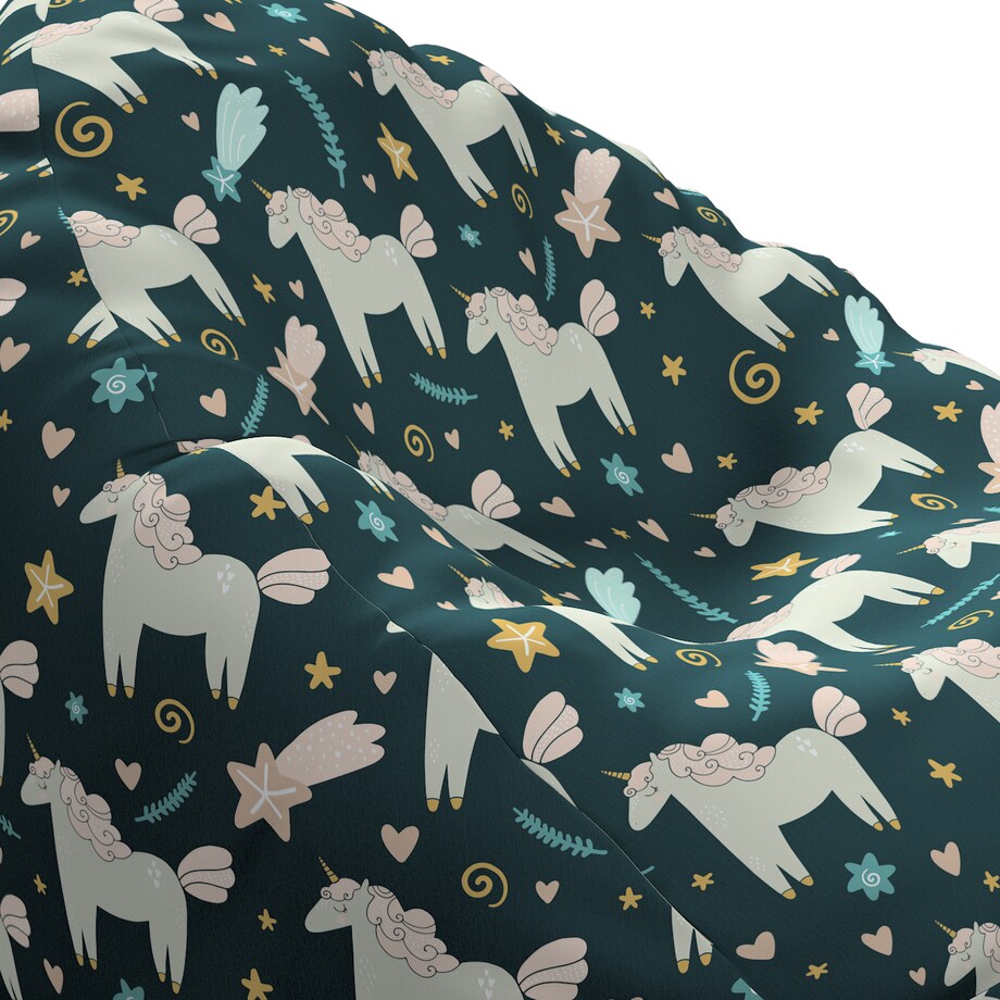 Worek do siedzenia Bowli, niebieski, Ø50 x 85 cm, Magic Collection