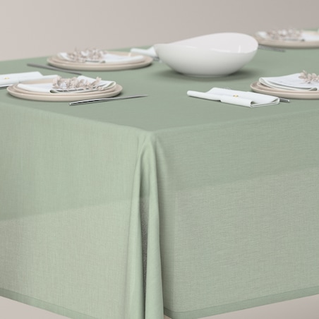 Obrus prostokątny 100 x 100 cm eukaliptusowo zielony