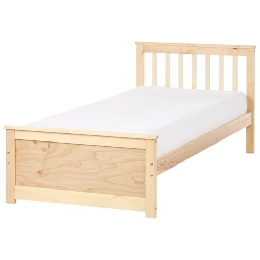 Łóżko OLENDON 90 x 200 cm Drewno Jasne drewno
