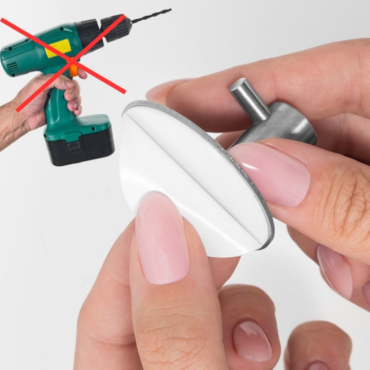 Wieszaki ścienne samoprzylepne zestaw 4 szt. komplet haczyki