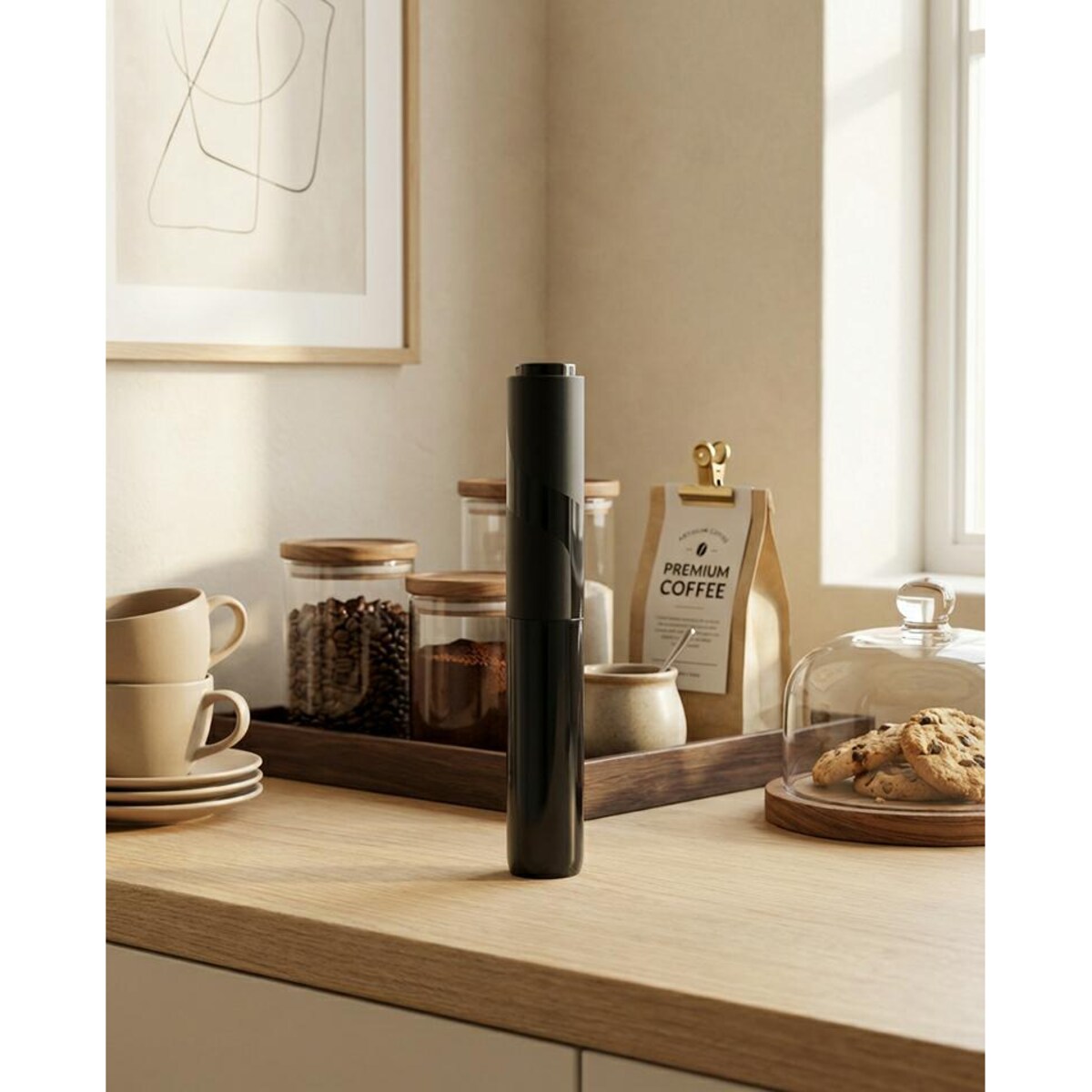 Spieniacz do mleka SHP FOAM czarny