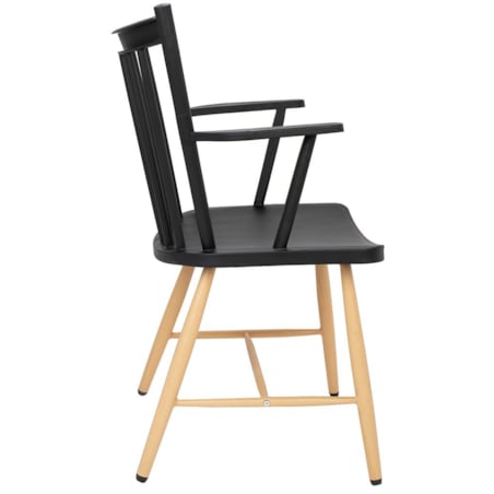 Krzesło klasyczne Mila KH010100239 czarne drewniane