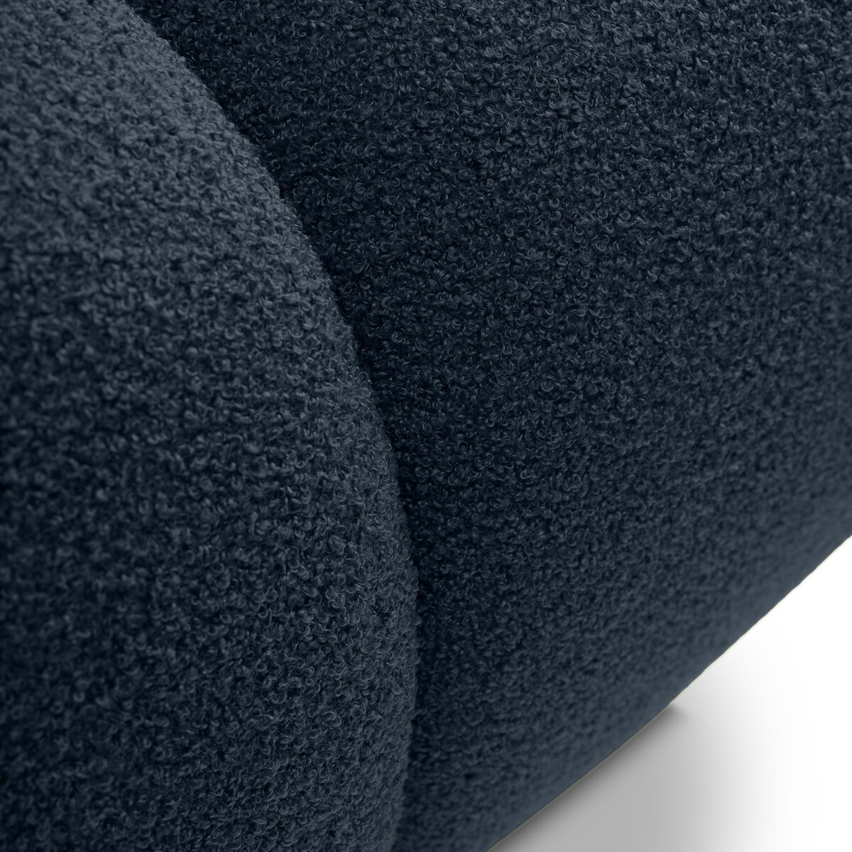 Pufa poczwórna PALIA - VII bouclé 43,5x72x72 granatowa