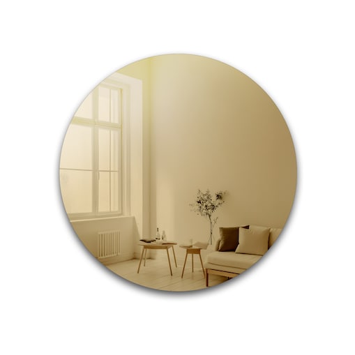 Kolorowe lustro okrągłe dekoracyjne - KLEO - kolor tafli do wyboru