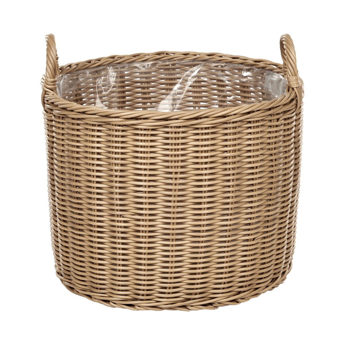 Zestaw 3 doniczek PENDULA Technorattan Naturalny