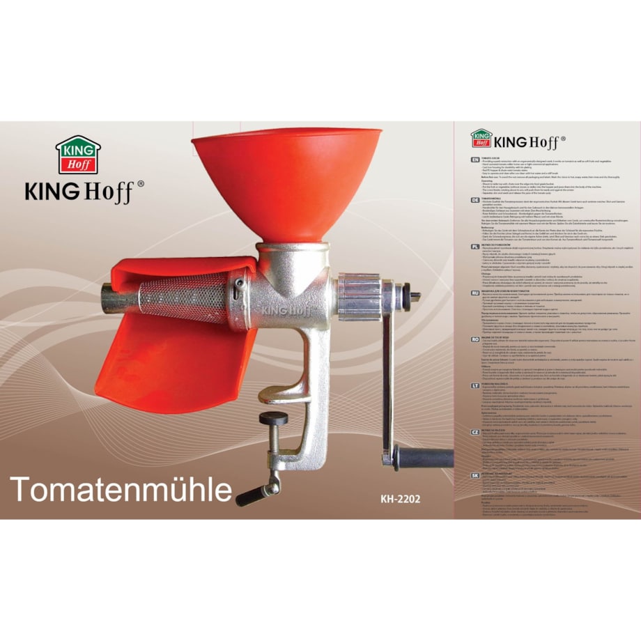 Wyciskarka przecierak do pomidorów i owoców KINGHOFF