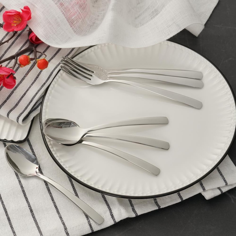 VILLA ITALIA Zestaw sztućców na 6 osób 24 elementy ALANIS