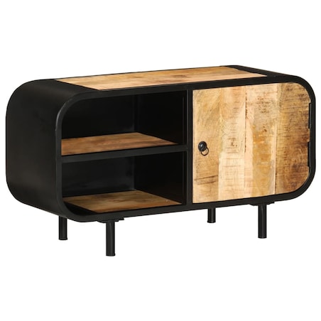 vidaXL Szafka pod TV, 90x30x48 cm, surowe drewno mango