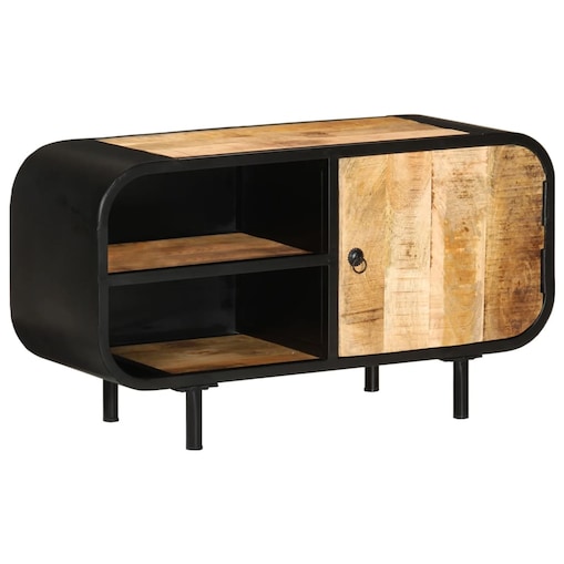 vidaXL Szafka pod TV, 90x30x48 cm, surowe drewno mango