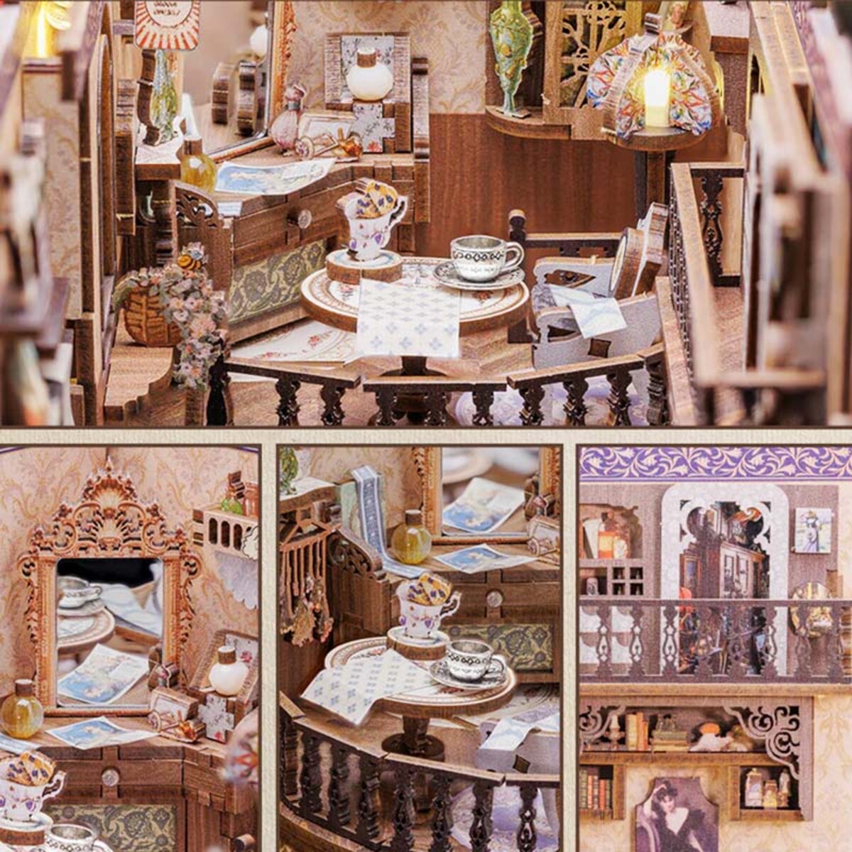 Miniaturowy domek Book Nook - Sklep z antykami - CuteBee