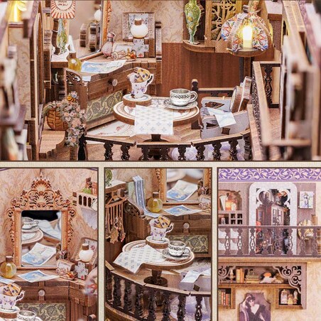 Miniaturowy domek Book Nook - Sklep z antykami - CuteBee