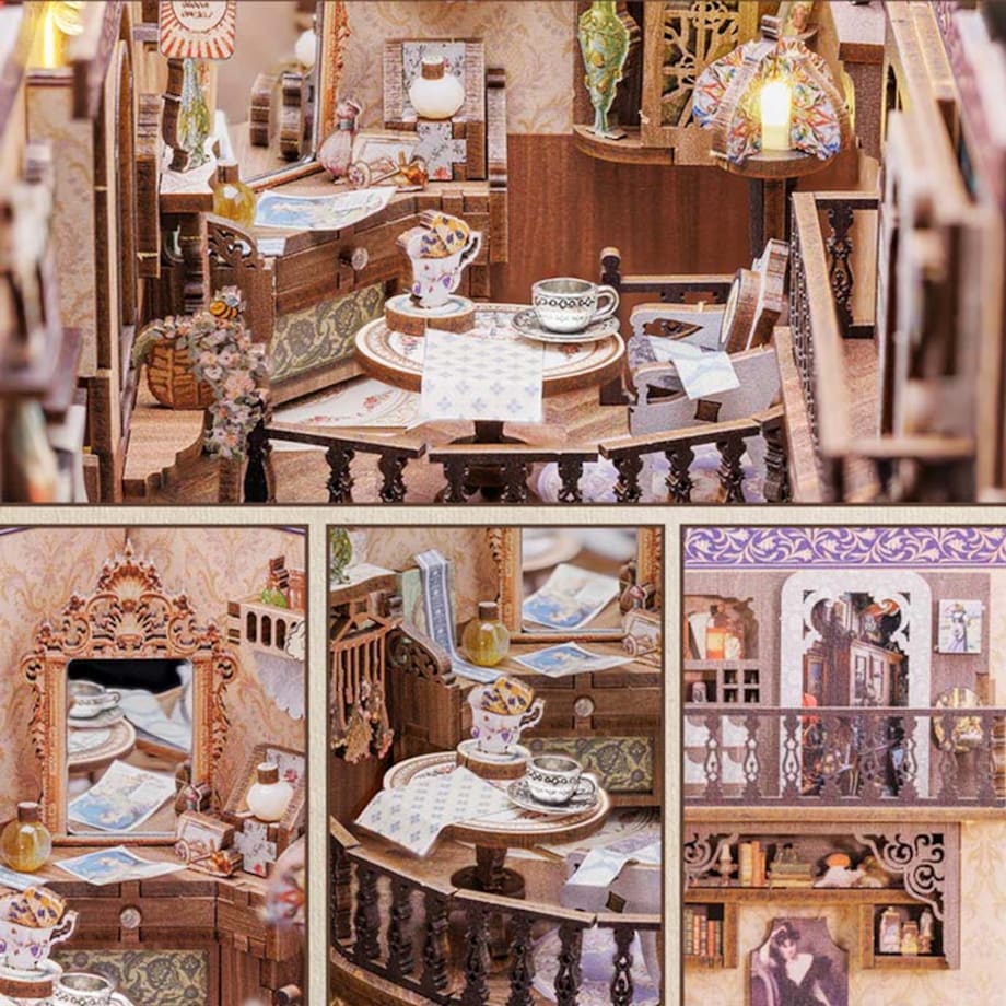 Miniaturowy domek Book Nook - Sklep z antykami - CuteBee