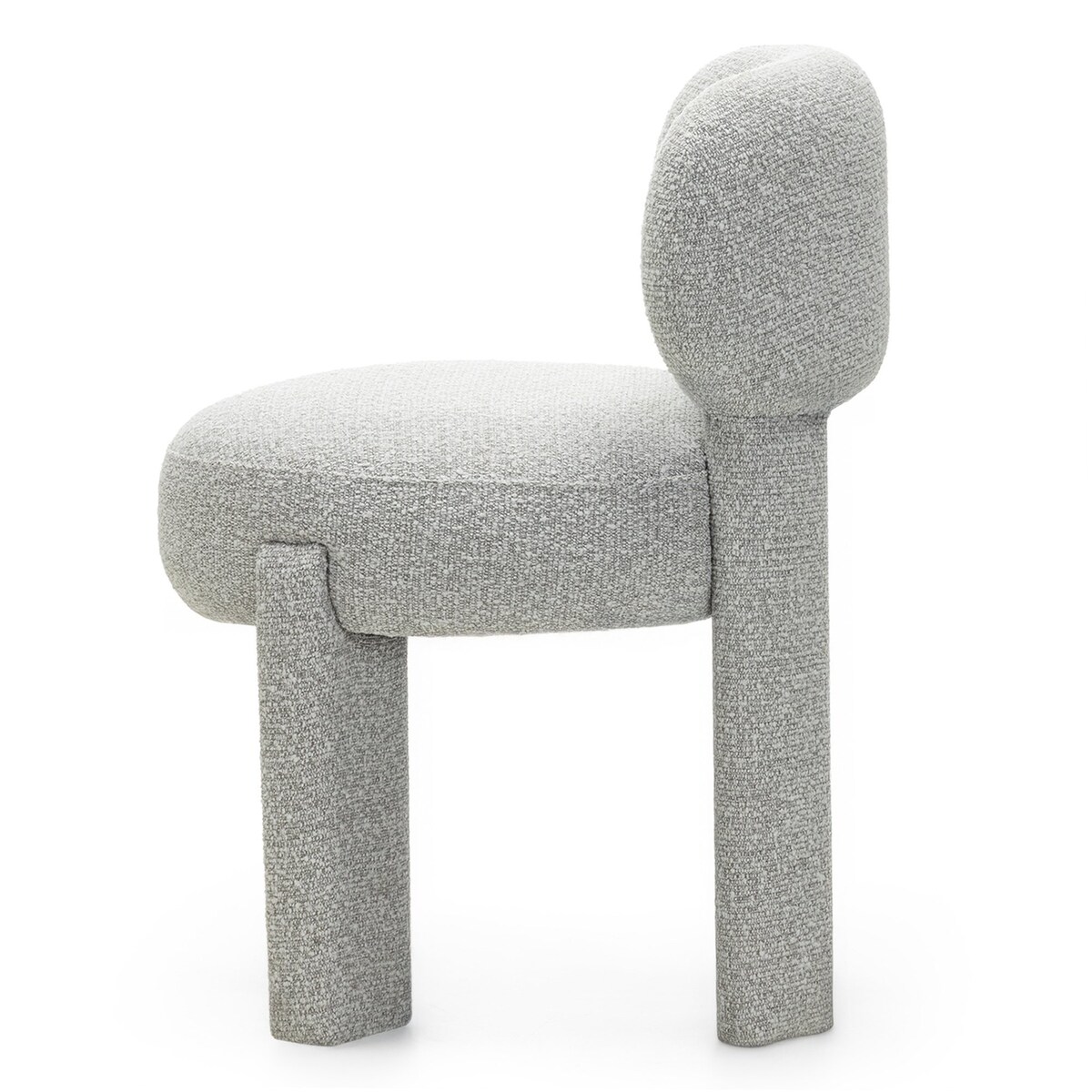 Krzesło tapicerowane LAGOTTO szare 78x52x59,5 cm