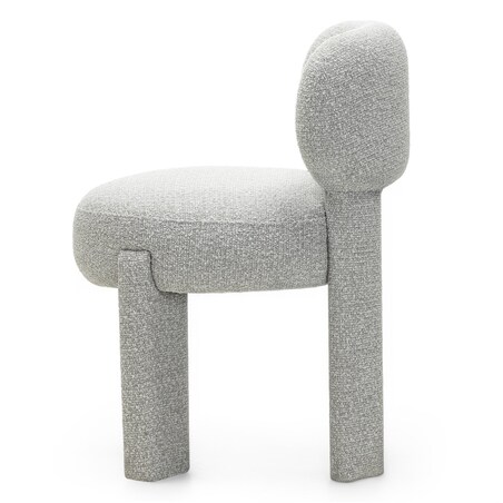 Krzesło tapicerowane LAGOTTO szare 78x52x59,5 cm