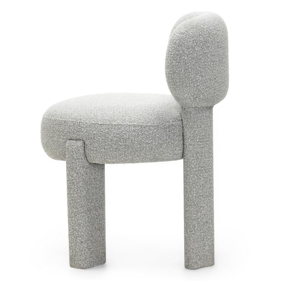 Krzesło tapicerowane LAGOTTO szare 78x52x59,5 cm