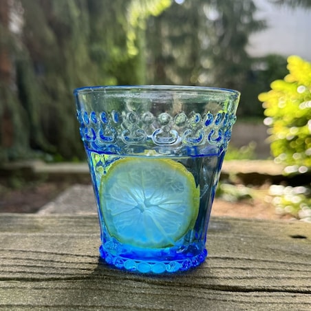 VILLA ITALIA Szklanka niebieska 250 ml MODERN