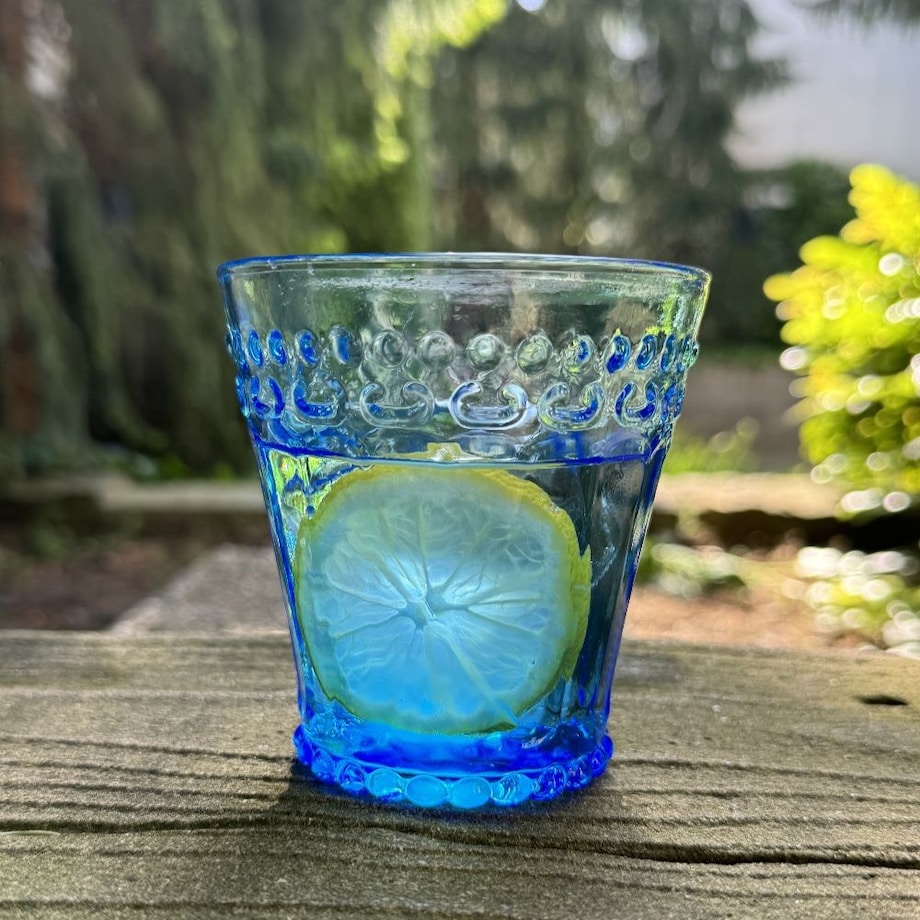 VILLA ITALIA Szklanka niebieska 250 ml MODERN