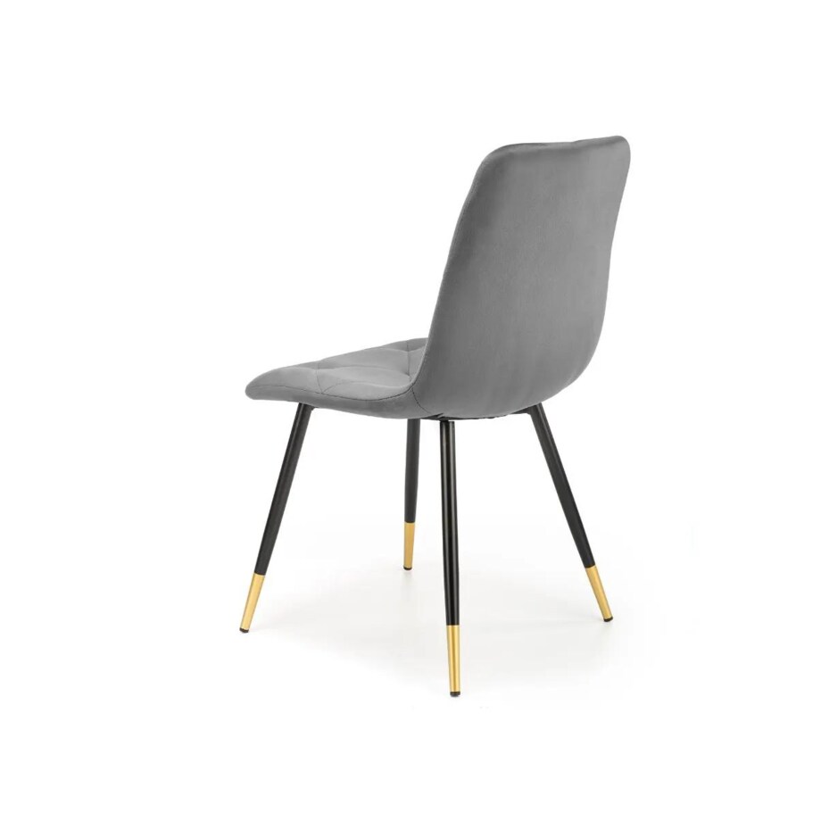 Krzesło tapicerowane K438 VELVET szare