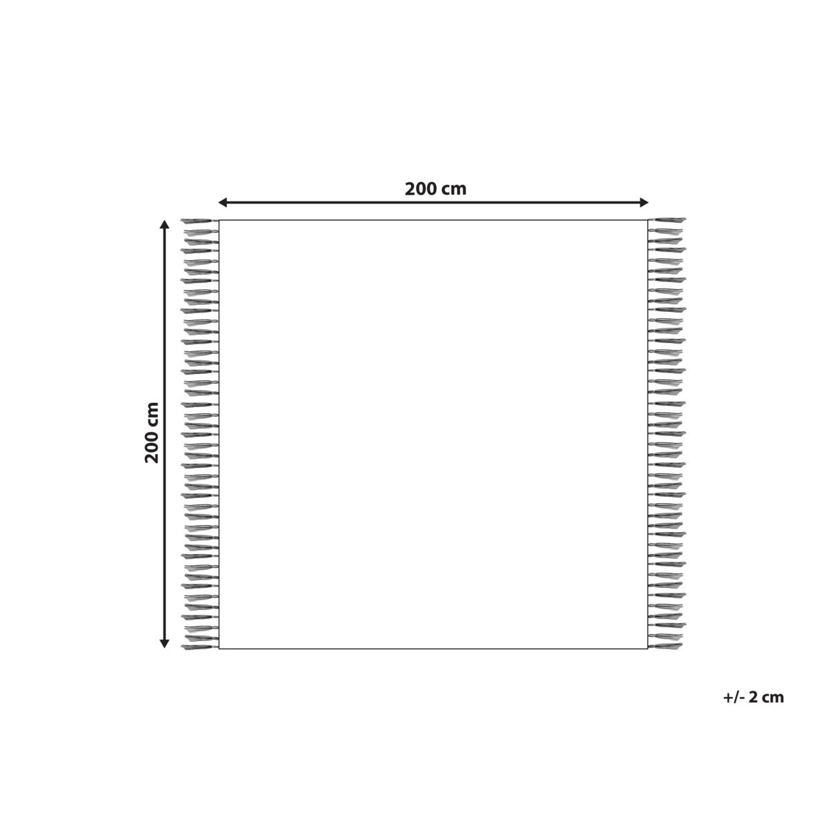 Koc piknikowy MOUZA 200 x 200 cm Beżowy
