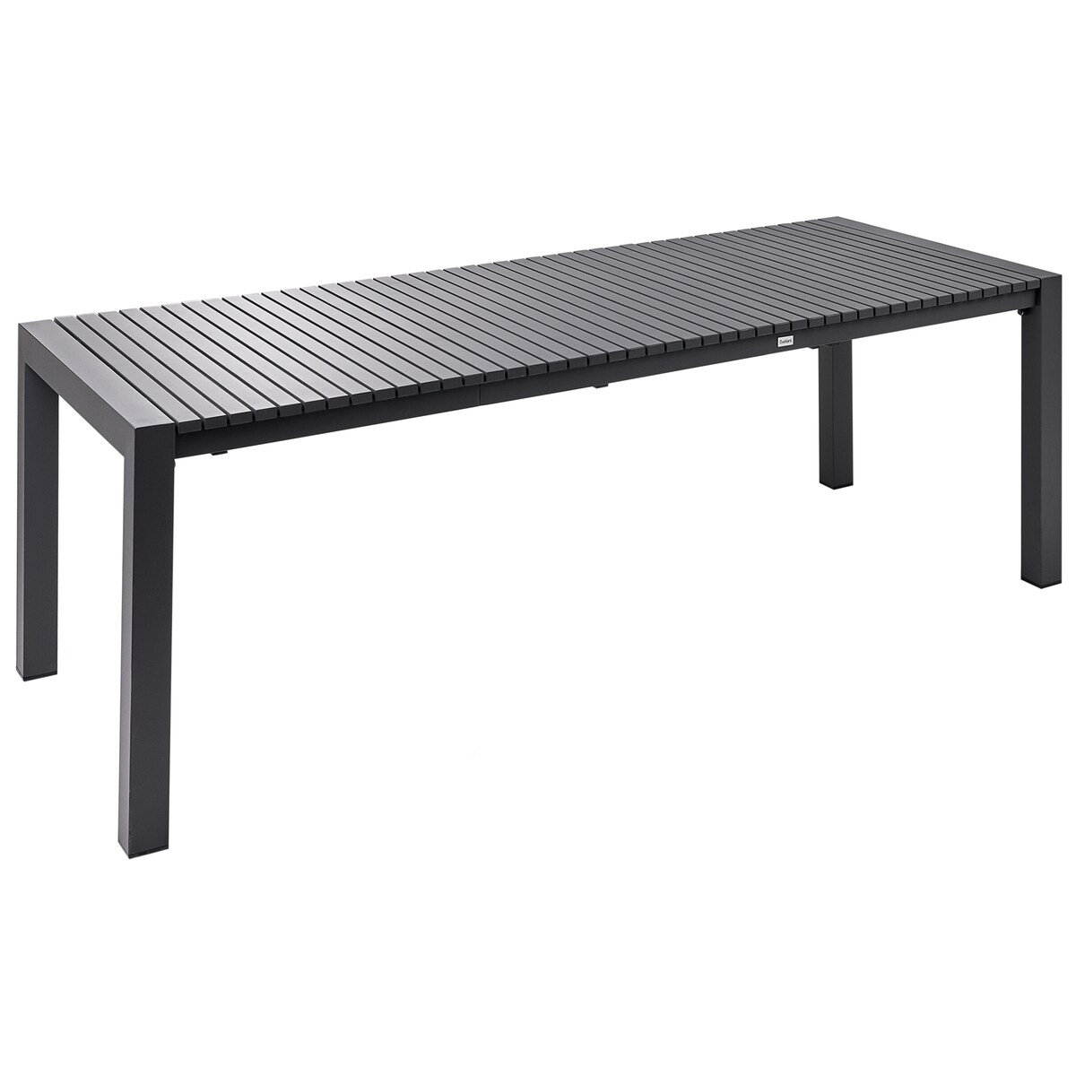 Stół ogrodowy rozkładany ARDESIO 160/220 cm 90 cm Metal Ciemnoszary