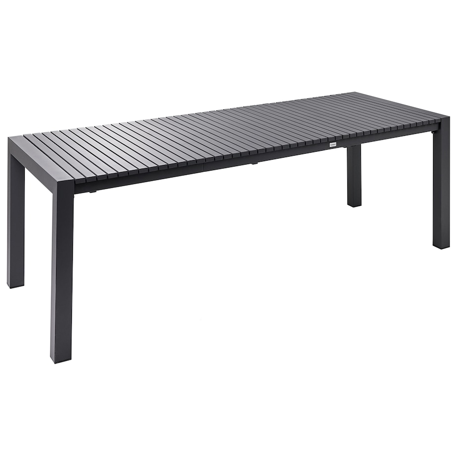 Stół ogrodowy rozkładany ARDESIO 160/220 cm 90 cm Metal Ciemnoszary