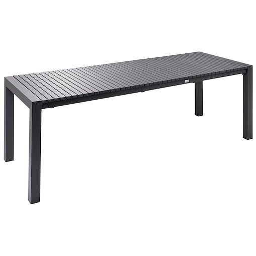 Stół ogrodowy rozkładany ARDESIO 160/220 cm 90 cm Metal Ciemnoszary