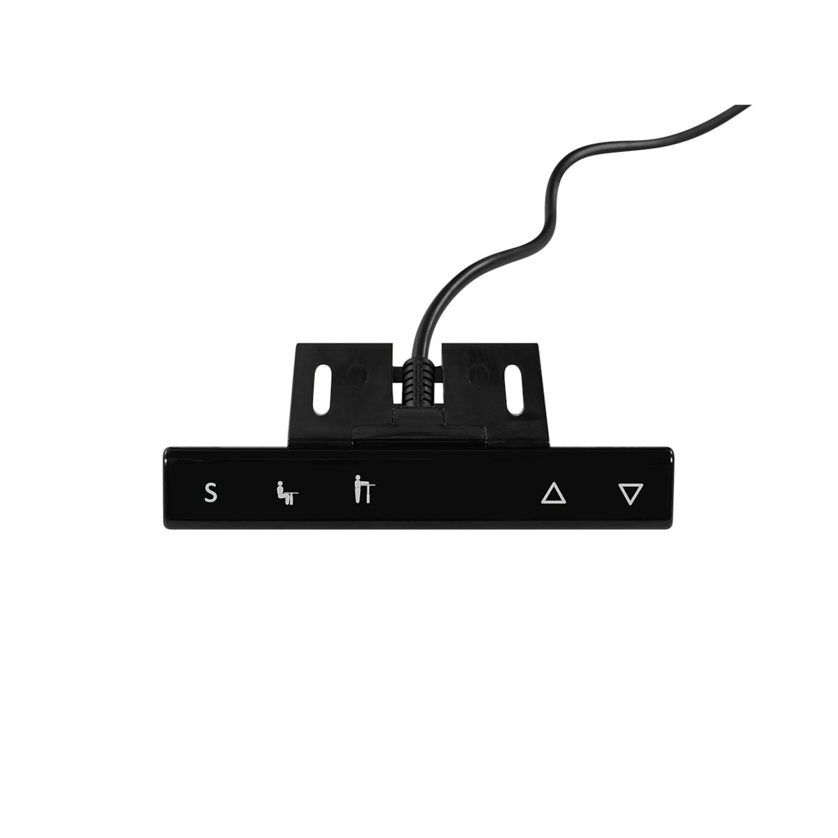 Biurko regulowane elektrycznie 160 x 72 cm czarne DESTIN II