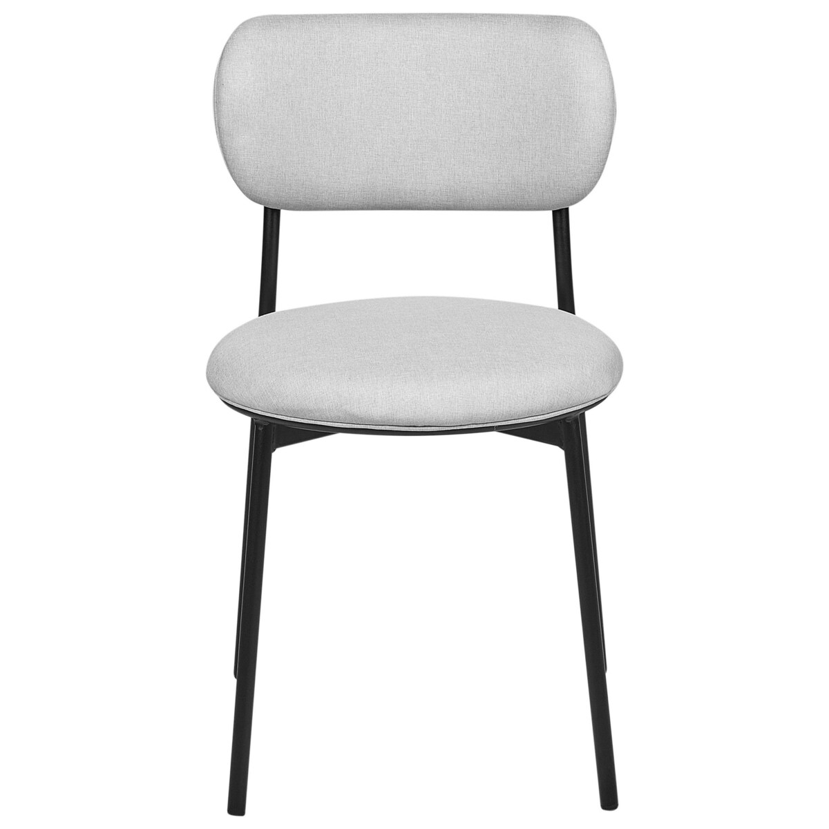 Zestaw 2 krzeseł do jadalni szary CASEY