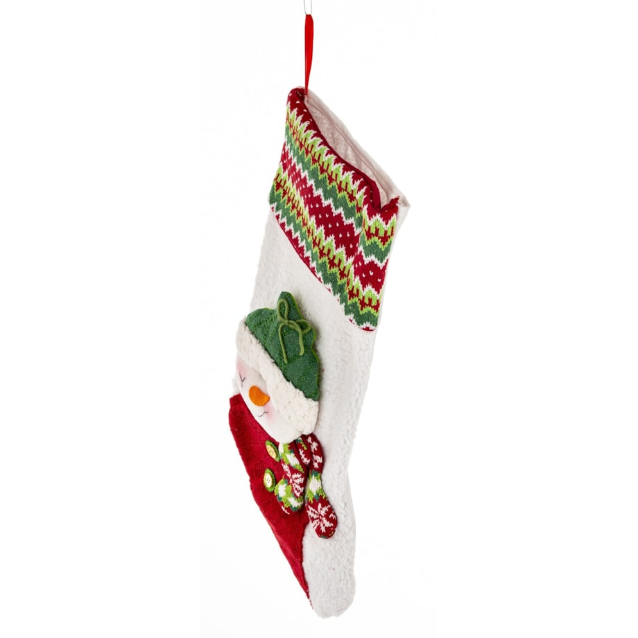 Skarpeta na prezenty 46x26x4 cm NEGULO w zielonej czapce