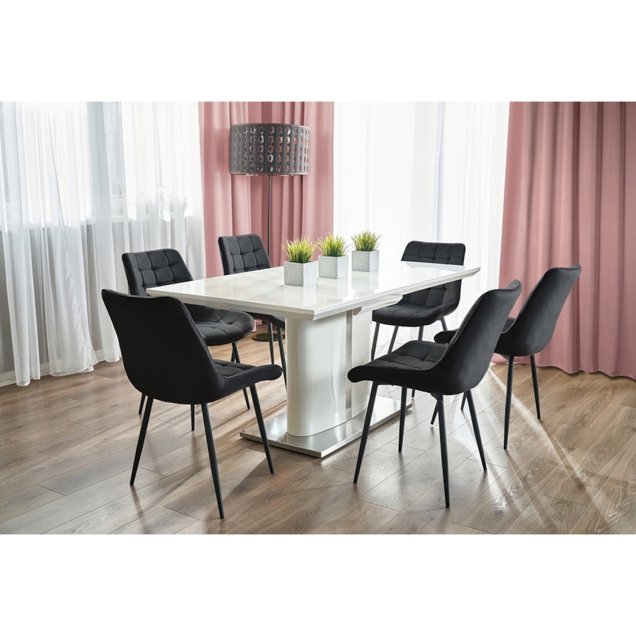 2 X Krzesło Do Jadalni Kuchni Salonu Do Jadalni Kuchni Stołu Zestaw Komplet Misty Czarne