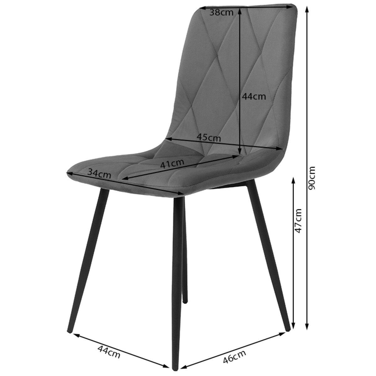 Krzesło tapicerowane welurowe pikowane zielone do salonu jadalni