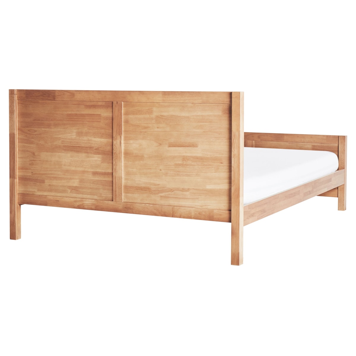 Łóżko Drewno CHAMPAGNAT 160 x 200 cm Jasne drewno