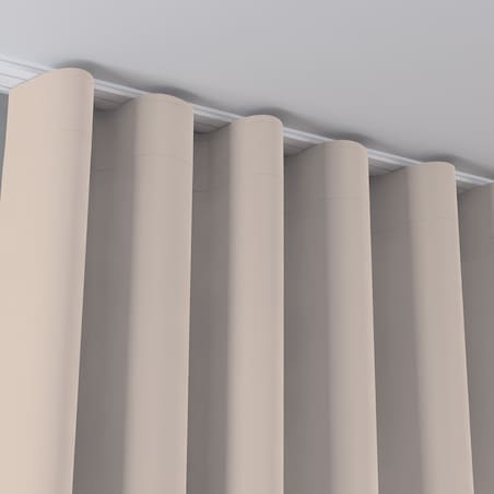 Zasłona na taśmie wave 130x260 jasnobeżowy