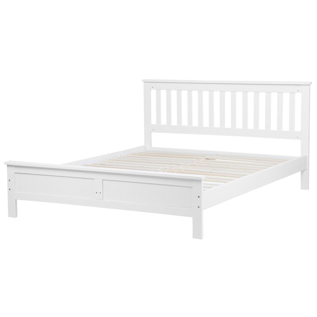 Łóżko drewniane 180 x 200 cm białe MAYENNE