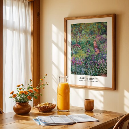plakat monet le jardin 50x70