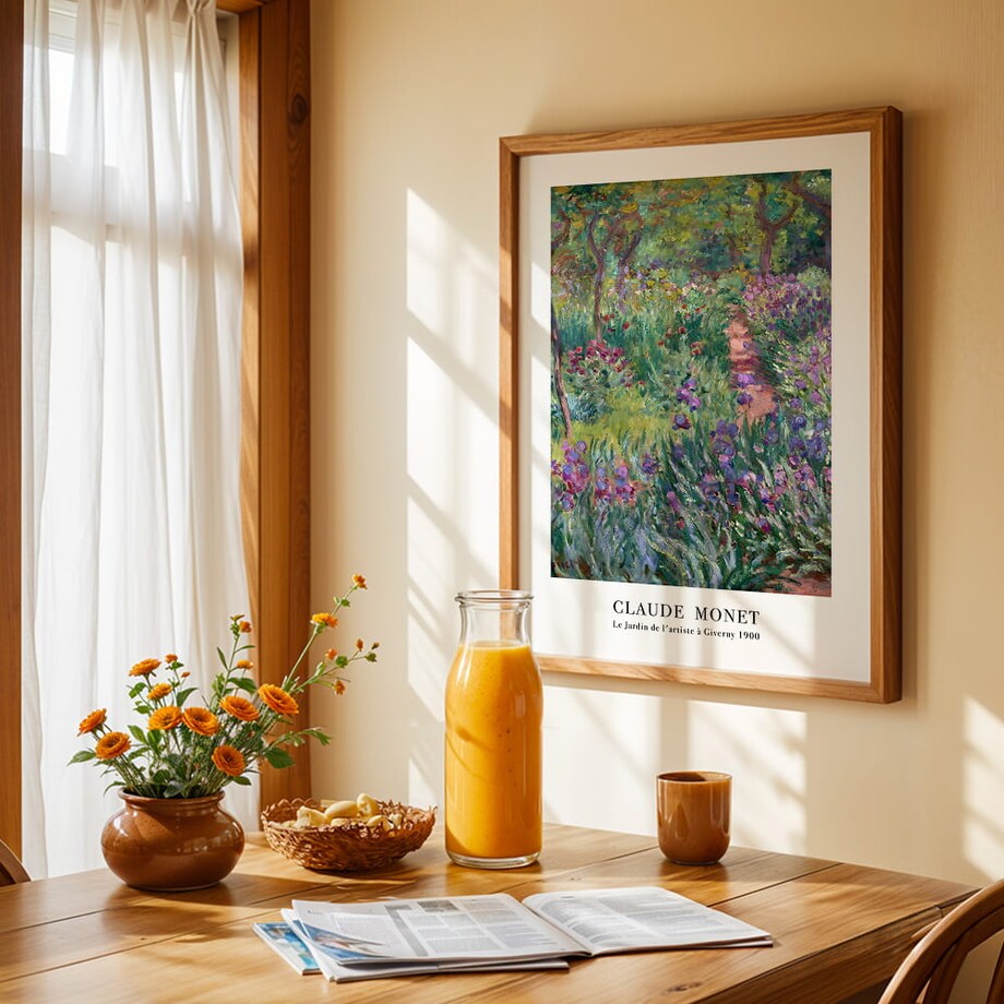 plakat monet le jardin 50x70
