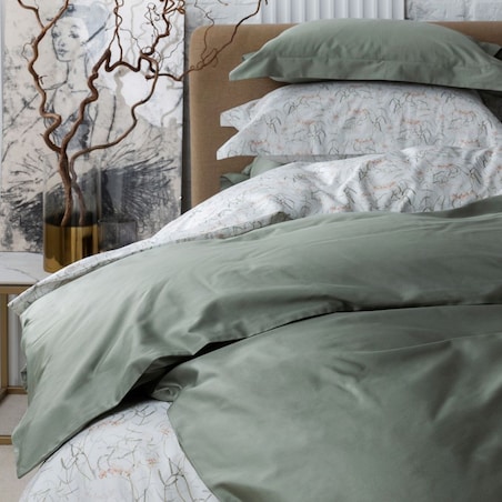 Pościel Solid Salvia DecoFlux 200x220 cm