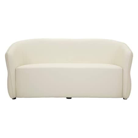 Sofa Minsk, kolor biały i złoty, drewno sosnowe, płyta MDF i poliuretan (PU), 160 x 84 x 77 cm, styl nowoczesny, do salonu, Mauro Ferretti