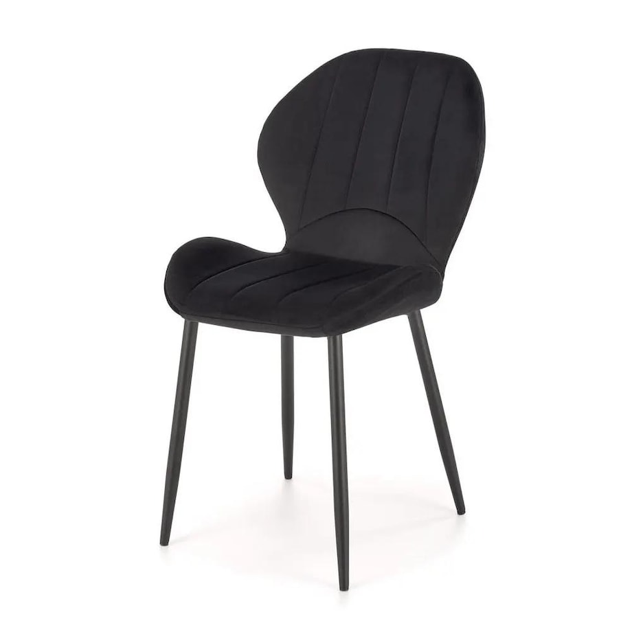 Krzesło tapicerowane K538 VELVET czarne