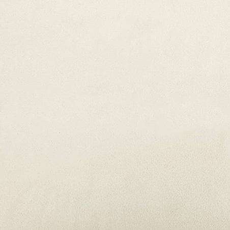 vidaXL Fotel, kremowy, 60 cm, obity aksamitem