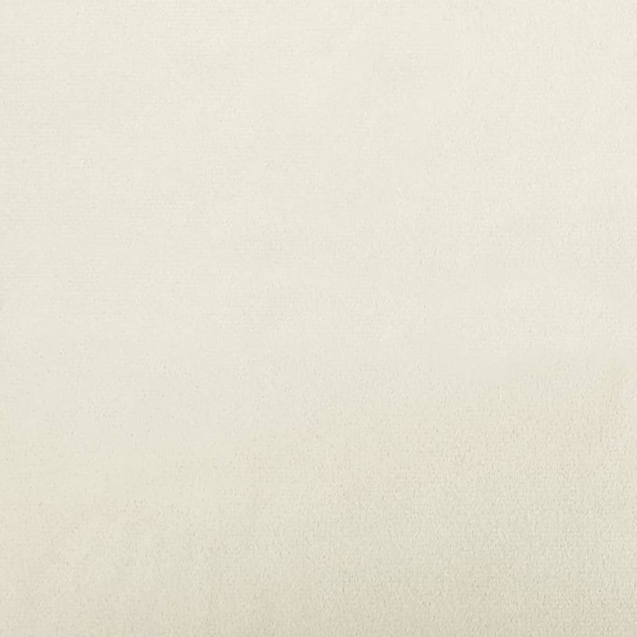 vidaXL Fotel, kremowy, 60 cm, obity aksamitem