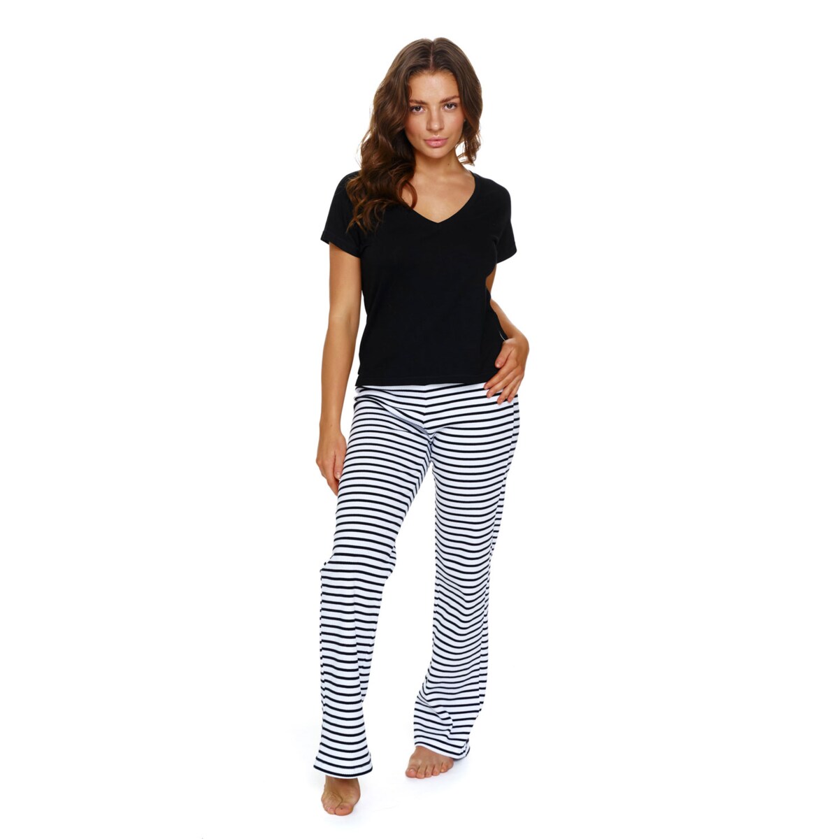 Doctor Nap Czarna piżama damska - M