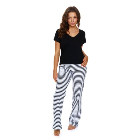 Doctor Nap Czarna piżama damska - M